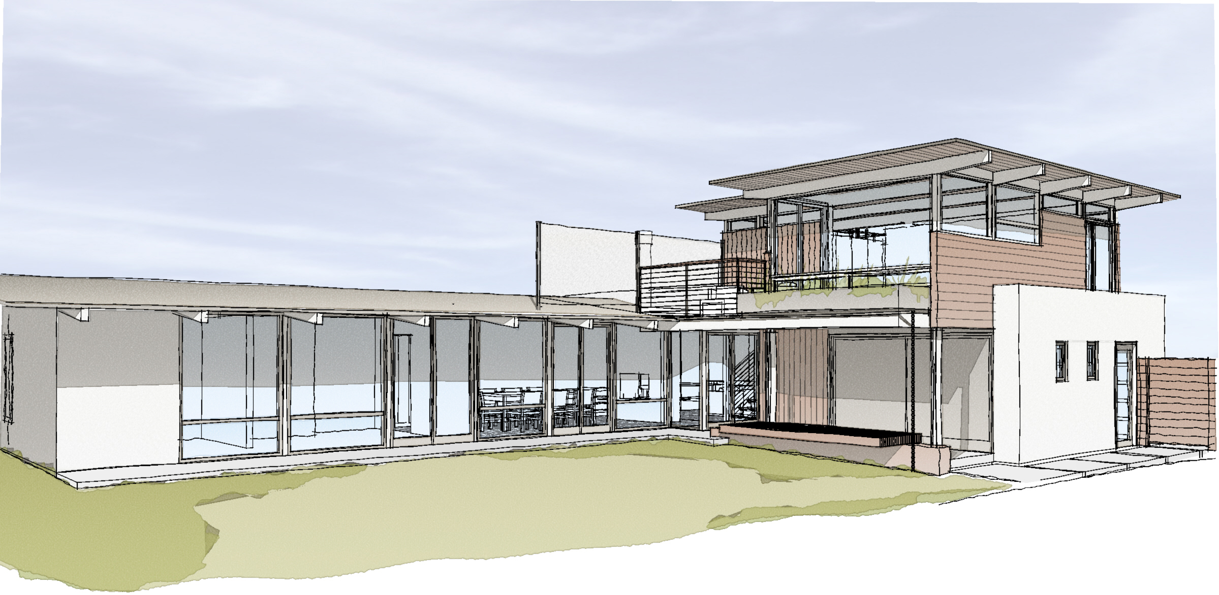 Perspective: How to Draw a House with a Rooftop - Kevin McCain Studios