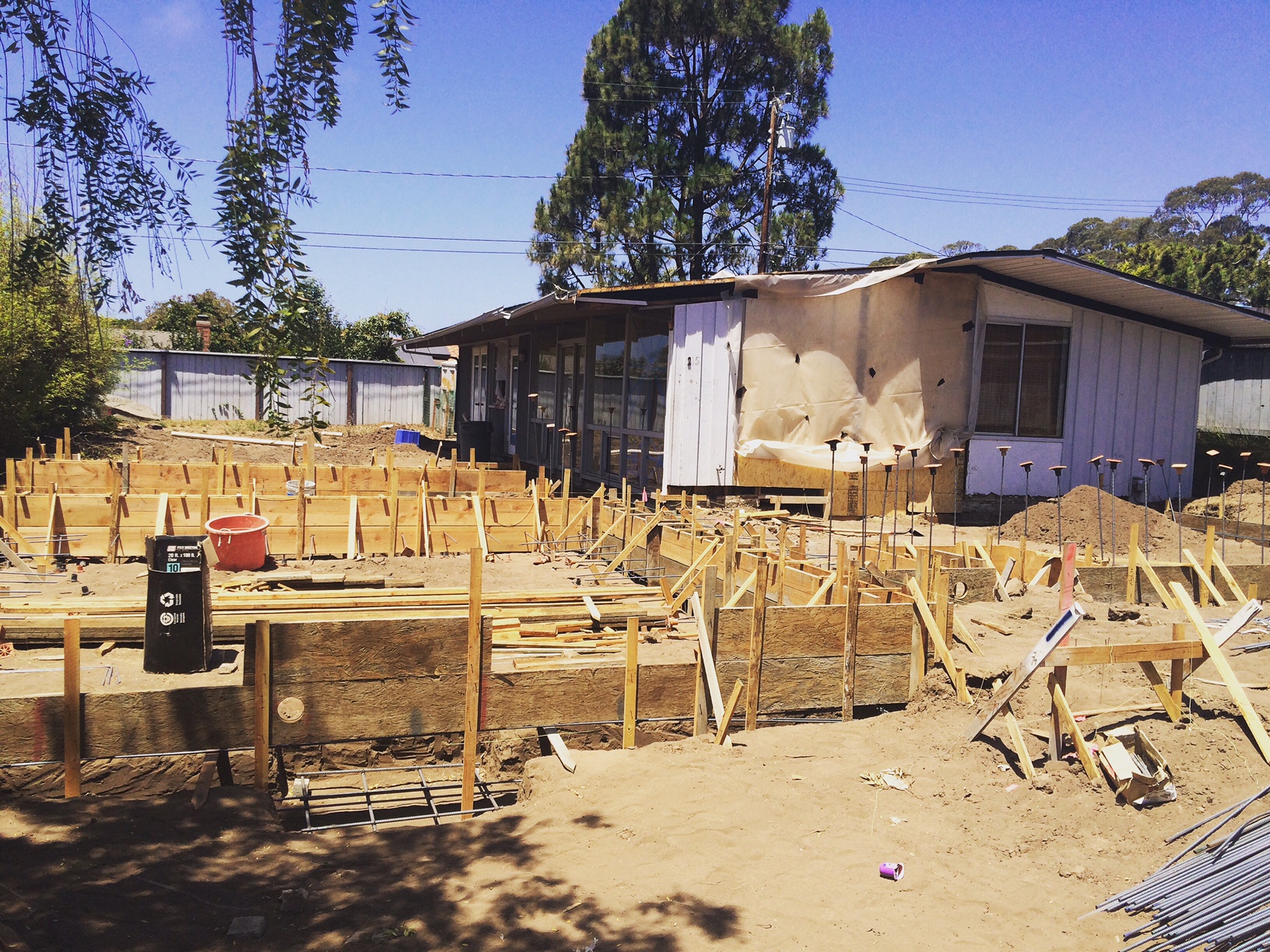 beach house foundation and existing Kevin Moore