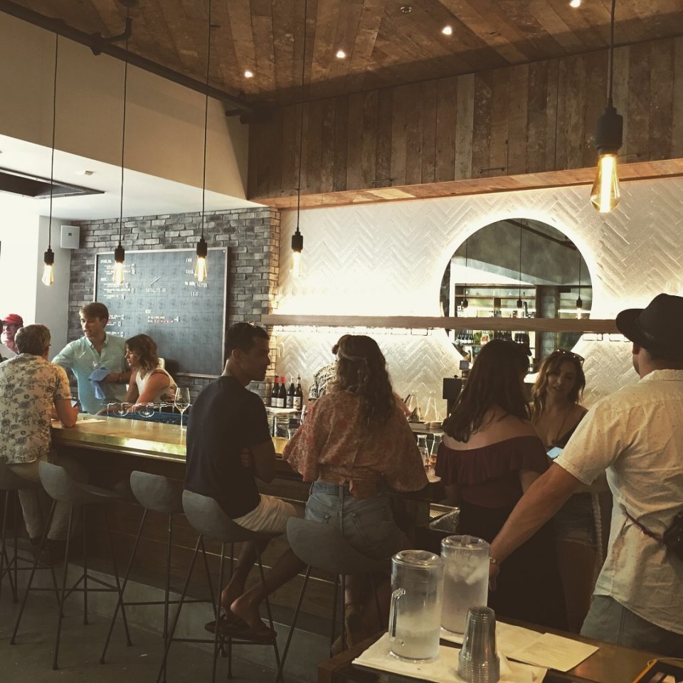 Satellite wine bar interior design