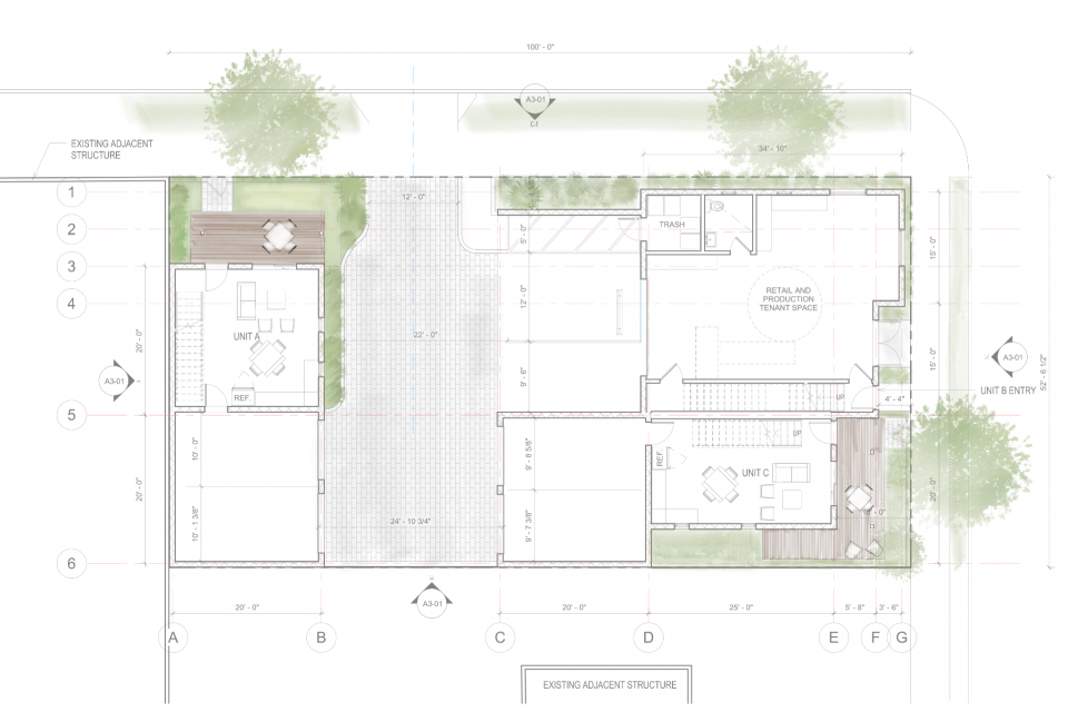 ground floor plan rendered